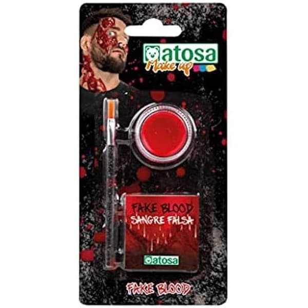 Atosa Halloween Makeup - BL - 197 x 7 cm - Svart