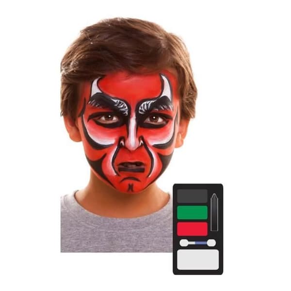 Pack Smink - Betrodd Butik - Djävul/Demon - Flerfärgad - One Size - Unisex