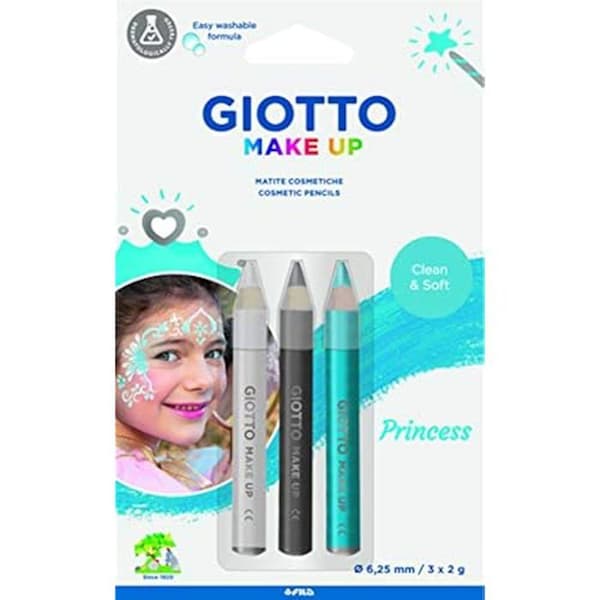 Kosmetikkritor - GIOTTO - Prinsesse - Diameter 6,25 mm - Vaskes bort med vann - Dermatologisk testet