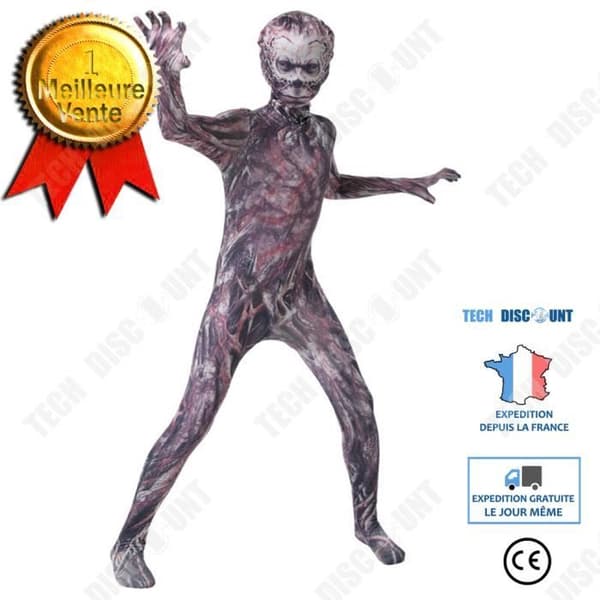 TD® Halloween-dekoration främling Things 4 Kids Onesie Party Cosplay-kostym storlek M