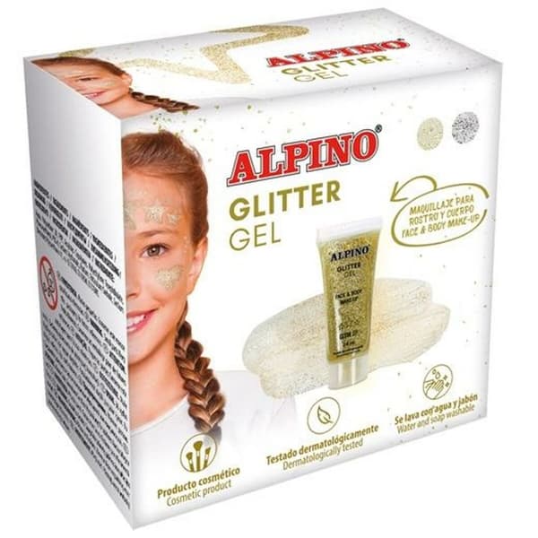 Barnsmink Alpino Gel Glitter Gyllene