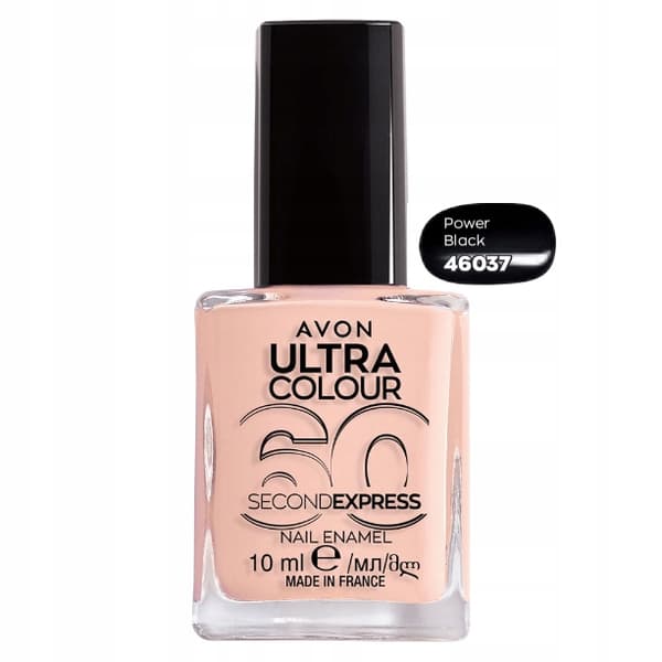 AVON Nopeasti kuivuva Power Black -kynsilakka