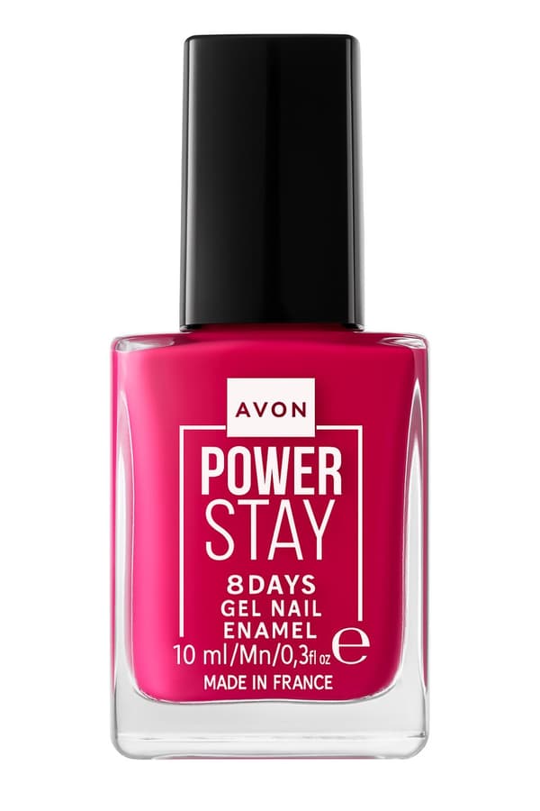 AVON Powerstay Gel Neglelak, Hybrid Effekt Fejlsikker Fuchsia