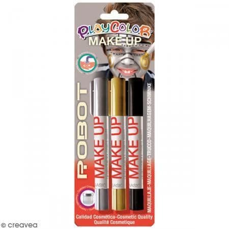 PlayColor sminkpinnar - Robotsortiment - 3 st