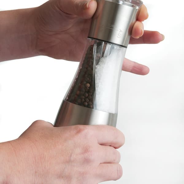 BergHOFF 19 cm Salt & Peber Duo-kvrn - Dobbeltkvrn med Justerbar Keramisk Mekanisme