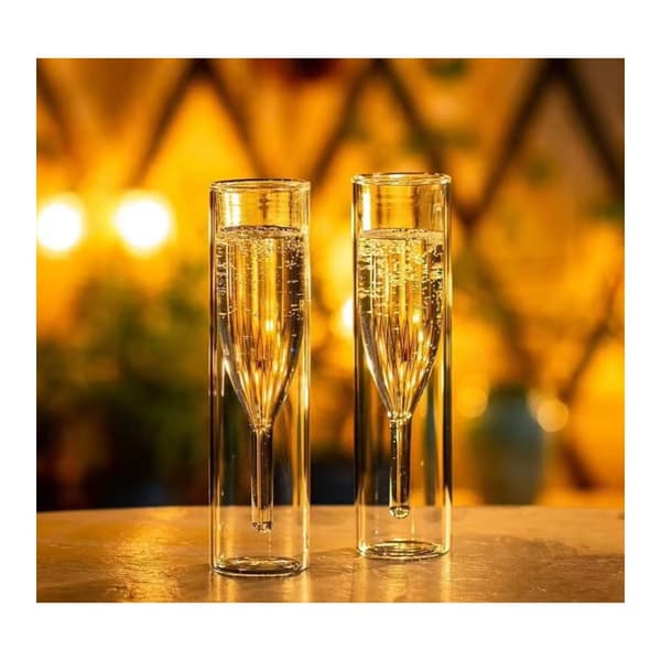 LIVIT Champagneglas, Borosilikatglas, 100 ml, Sæt med 2