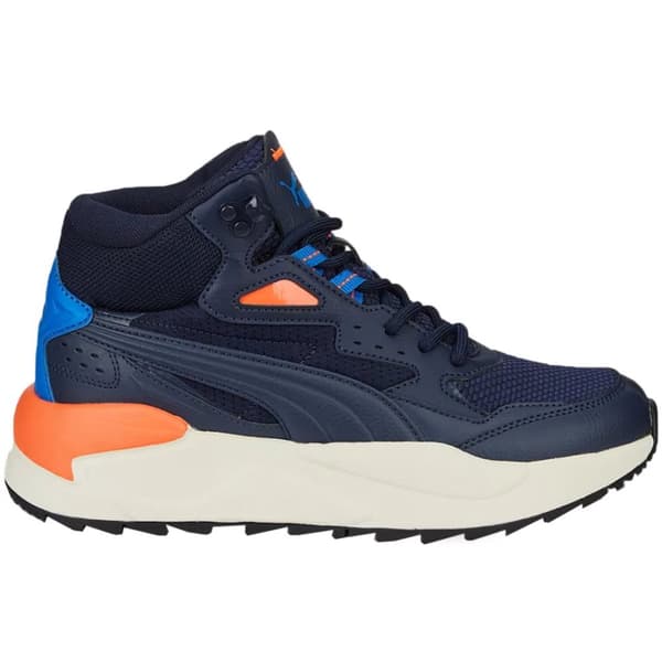Puma X-Ray Speed Mid WTR Barnskor Marinblå 387385 02