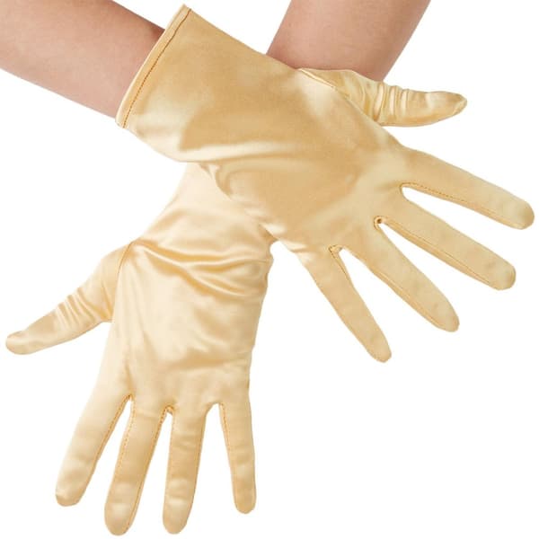 Satinhandskar - guld