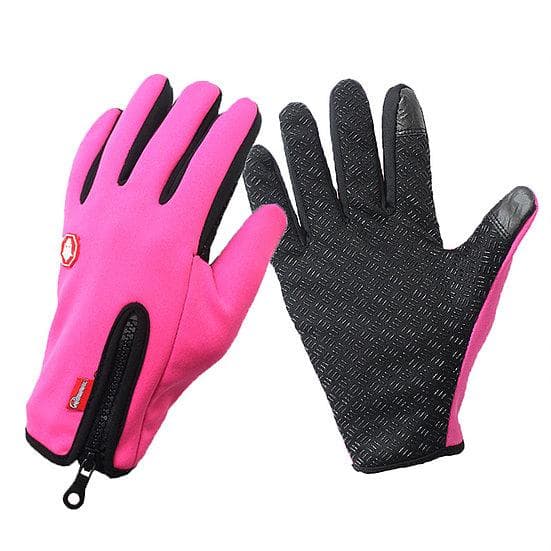 Smartphone Thermal Fleece handskar med silikon grepp