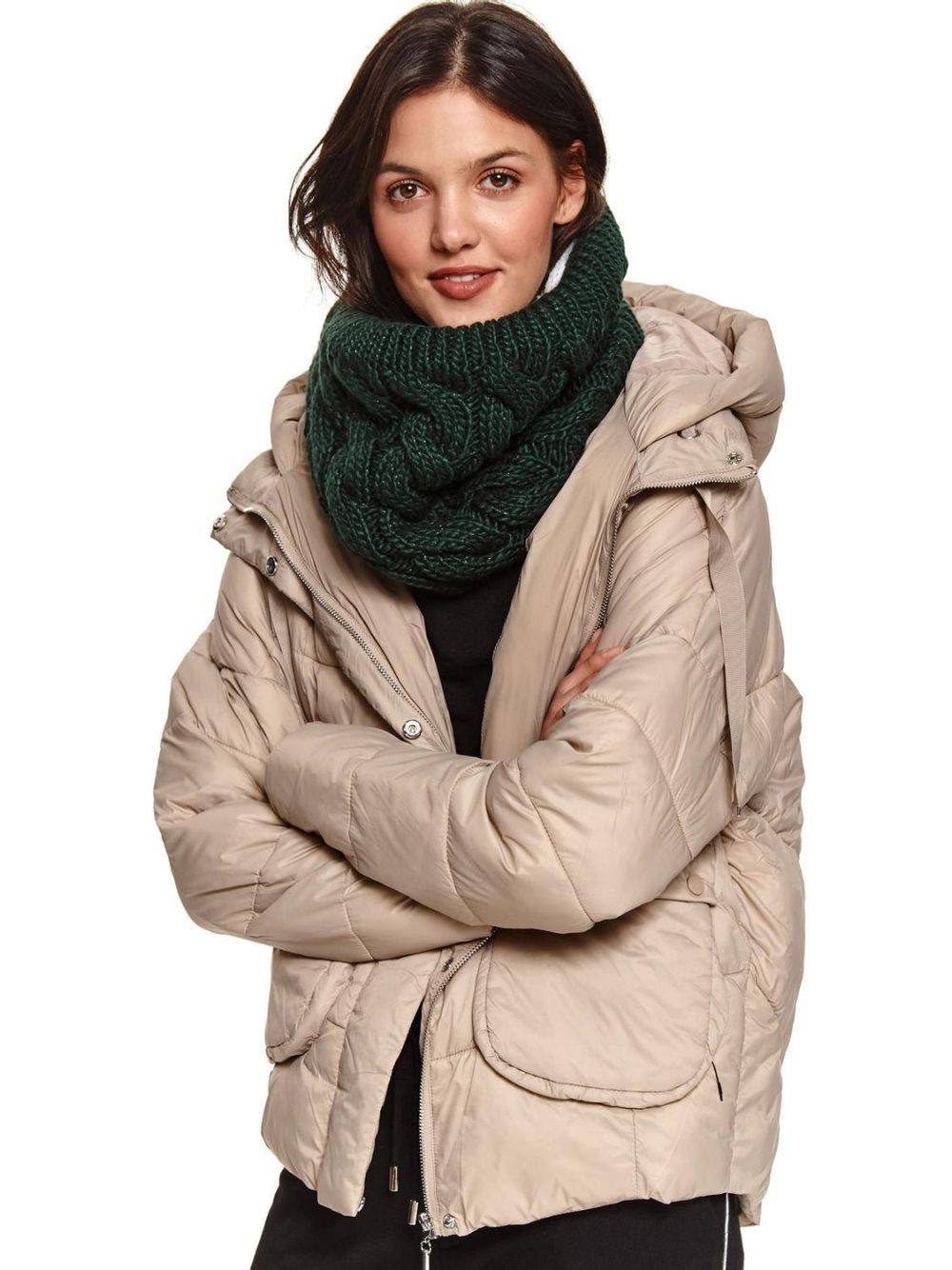 TOP SECRET LADY'S LOOP SCARF SKM1721, Green, Size OS (EU)