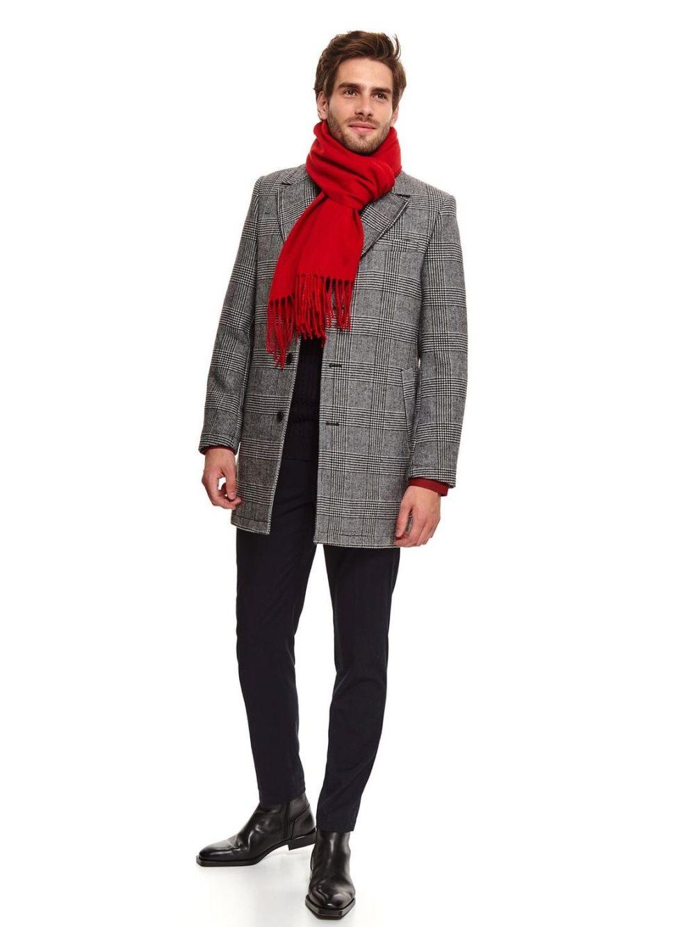 TOP SECRET MEN'S SCARF SSA1006, Red, Size OS (EU)