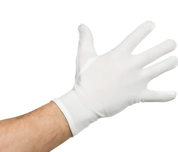 Vita Korta Handskar Maskerad