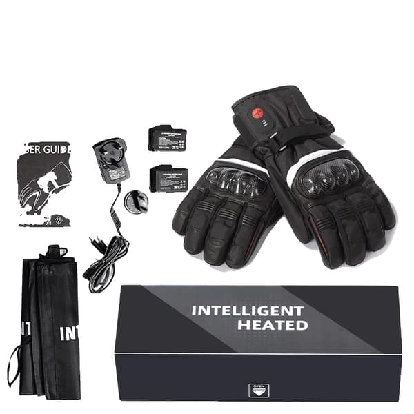 Opvarmede motorcykelhandsker, vandtætte, berøringsskærmskompatible,S28C, XL