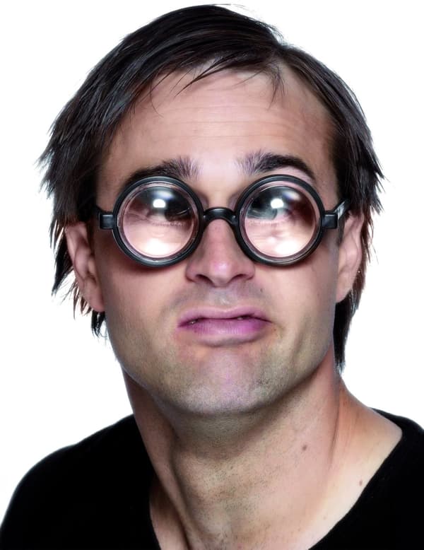 Idiot krukke-effekt briller til voksne.Size-One size