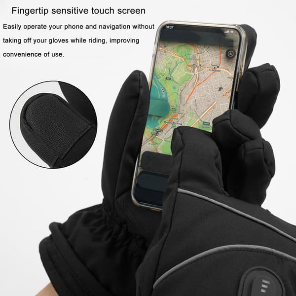 Värmehandskar, Vattentäta, Uppladdningsbara, Touchscreen-kompatibla