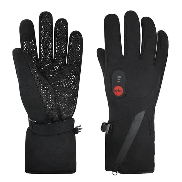 Opvarmede handsker, touchscreen-kompatible, justerbar temperatur, alsidige til vinteraktiviteter,S88B, Ekstra stor