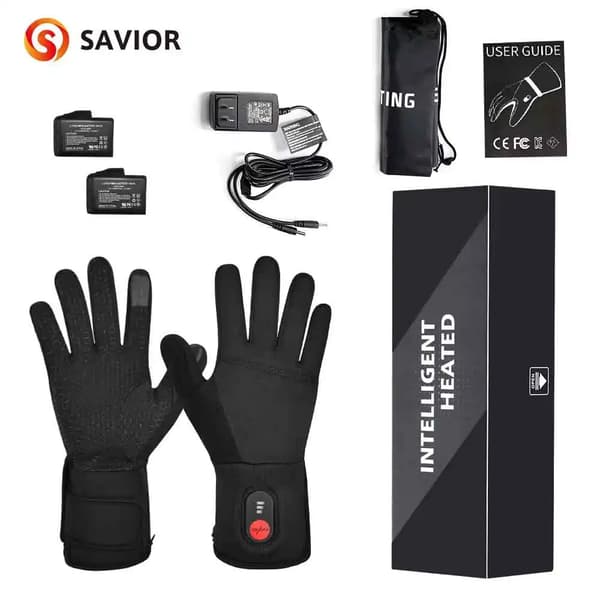 Opvarmede handsker, ergonomisk design, justerbare varmeniveauer, holdbart materiale,XL-2XL = XL-2XL, Opvarmede Handsker SW04