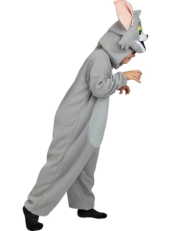 FUNIDELIA Tom Kostume - Tom  Jerry til piger og drenge - Grå / Sølv