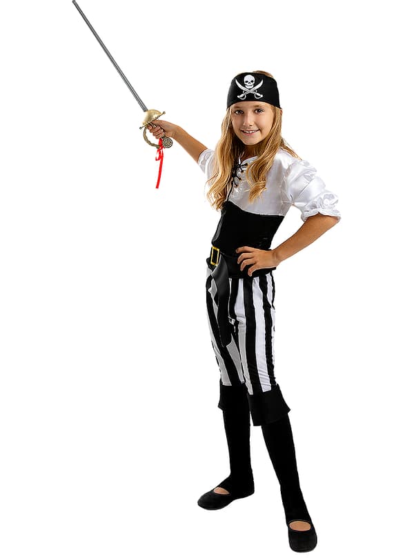 FUNIDELIA Musketör Svärd med fodral för dam och herr - Storlek: 0 - Grå / Silver