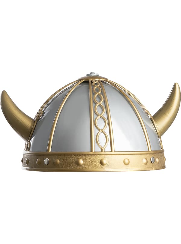 FUNIDELIA Viking Krigare hjälm för flicka och pockje - Storlek: 0 - Grå / Silver