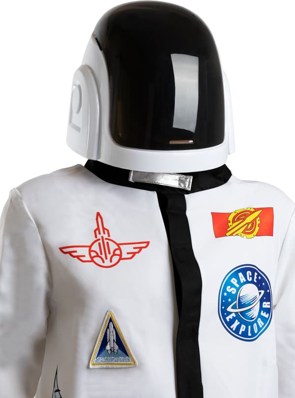 FUNIDELIA Daft Punk Hjälm för dam och herr - Storlek: 0 - Vit