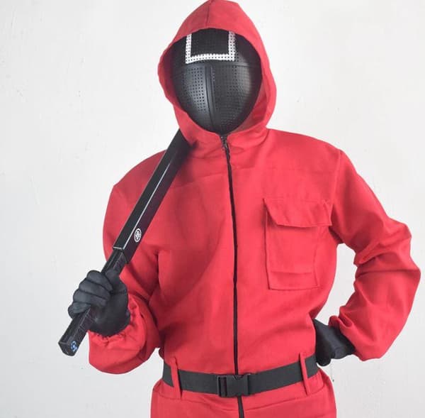 Squid Game Cosplay Halloween asu ja naamio SquareLARGE CDON