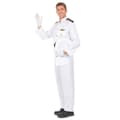 Miniatyrbild 2 av 3: Navy Commander Costume - Vit, svart och guld sjömansdräkt M-L i polyester