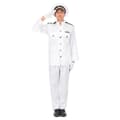 Miniatyrbild 1 av 3: Navy Commander Costume - Vit, svart och guld sjömansdräkt M-L i polyester