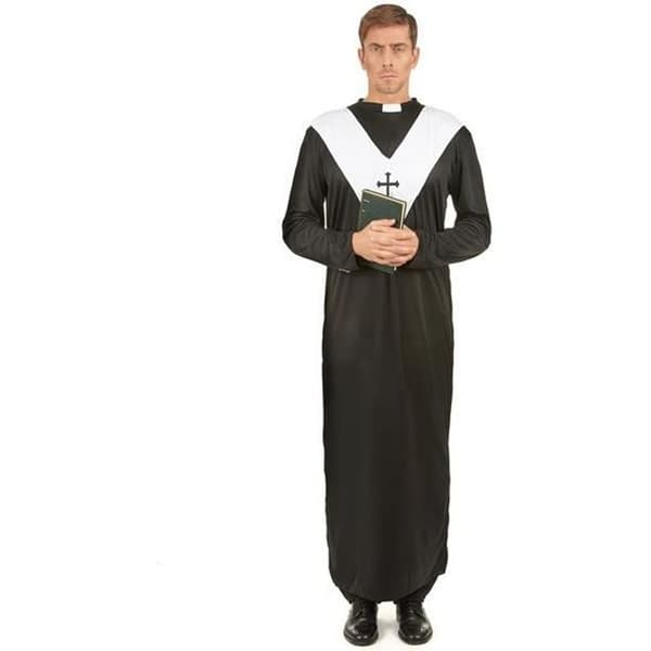 Svartvit prästdräkt kyrkomansförklädnad En storlek * storlek: en vuxen * Färg: svart och vit *