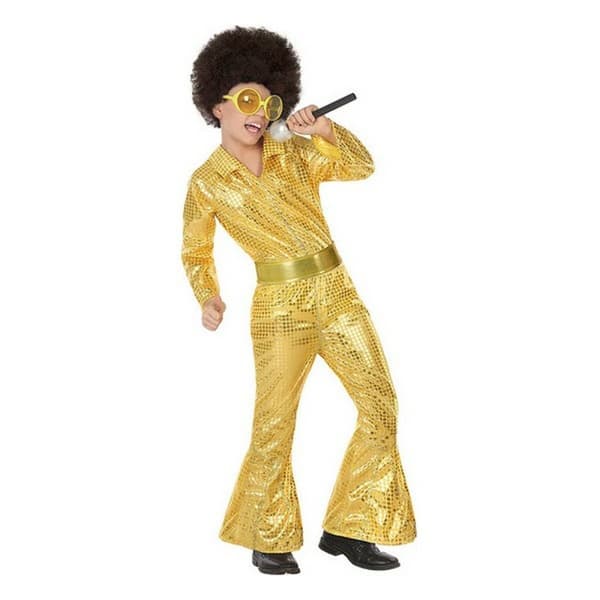 Kostume til børn Disco Gylden (2 Dele) (2 pcs) - 3-4 år