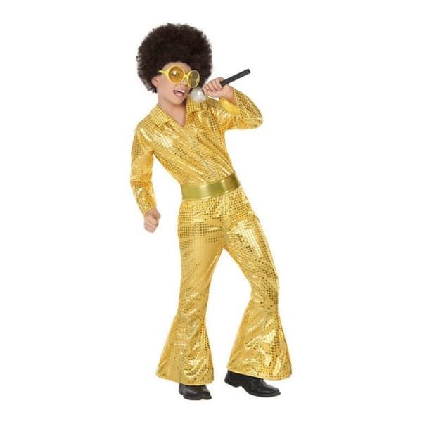 Kostume til børn Disco Gylden (2 Dele) (2 pcs) - 3-4 år