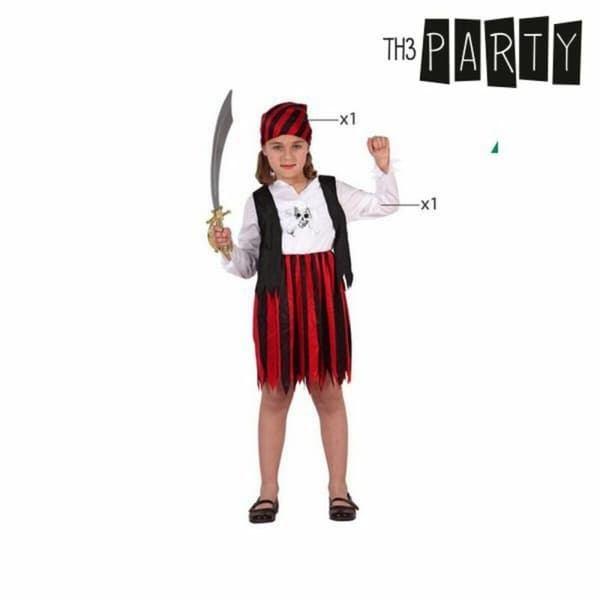 Kostume til børn Th3 Party Multifarvet Pirater (3 Dele) - 10-12 år