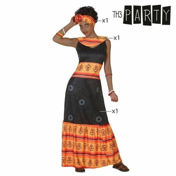 Kostume til voksne (2 pcs) Afrikansk kvinde - XS/S