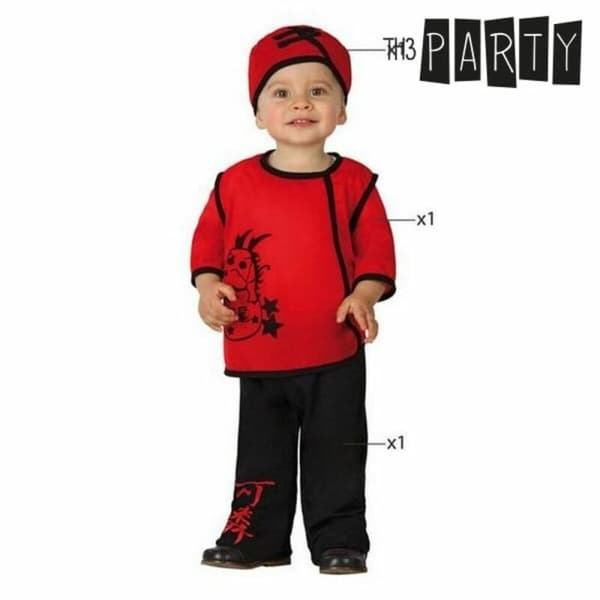 Kostume til babyer Kineser dreng (3 pcs) - 0-6 måneder