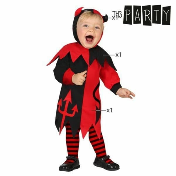 Kostume til babyer Th3 Party Multifarvet Dæmon (3 Dele) - 6-12 måneder