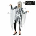 Miniatyrbillede 2 af 4: Kostume til voksne Th3 Party Sort Skelet (2 Dele) - XL