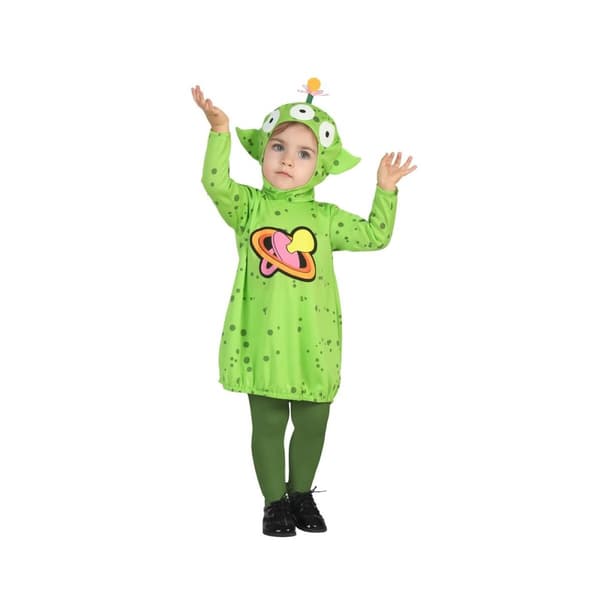 Kostume til babyer Alien Grøn - 0-6 måneder