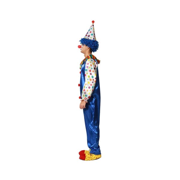 Kostume til voksne M/L Mande klovn Blå