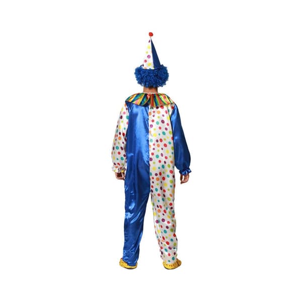 Kostume til voksne M/L Mande klovn Blå