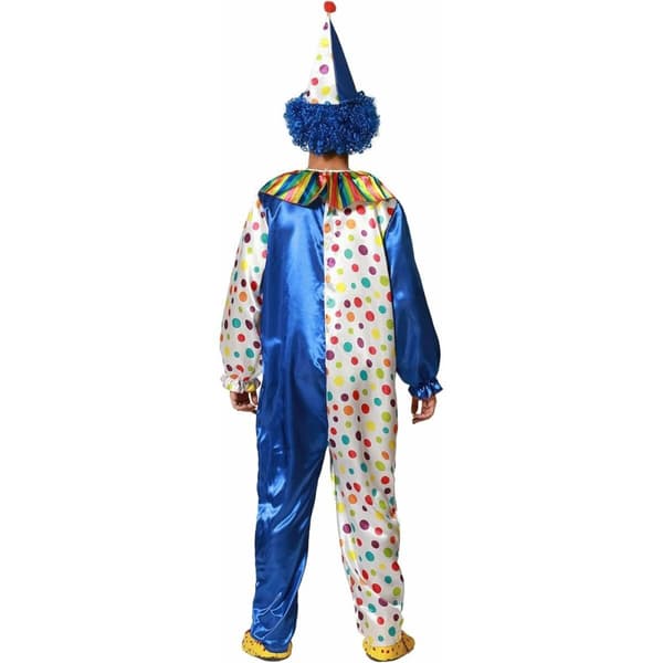 Kostume til voksne M/L Mande klovn Blå