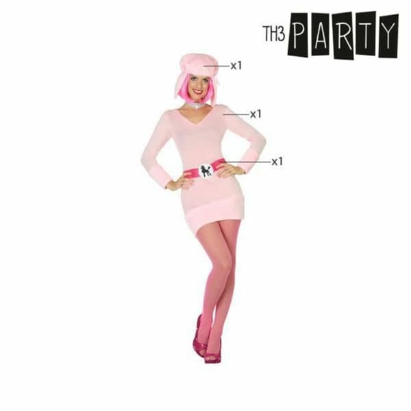 Kostume til voksne Th3 Party Pink dyr (2 Dele) - XS/S