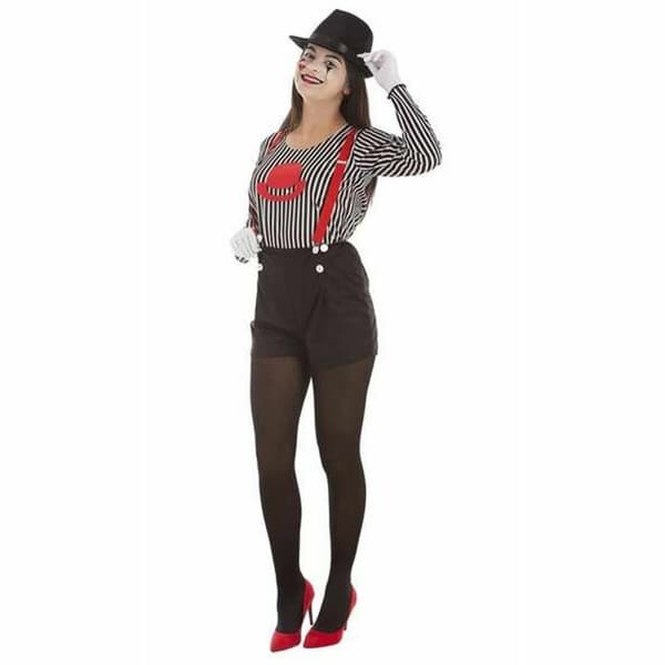 Kostume til voksne Dame Mimer 4 Dele - M