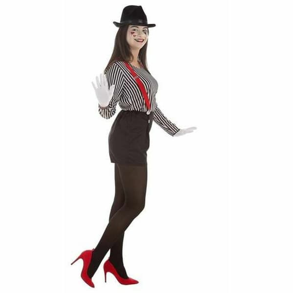 Kostume til voksne Dame Mimer 4 Dele - M