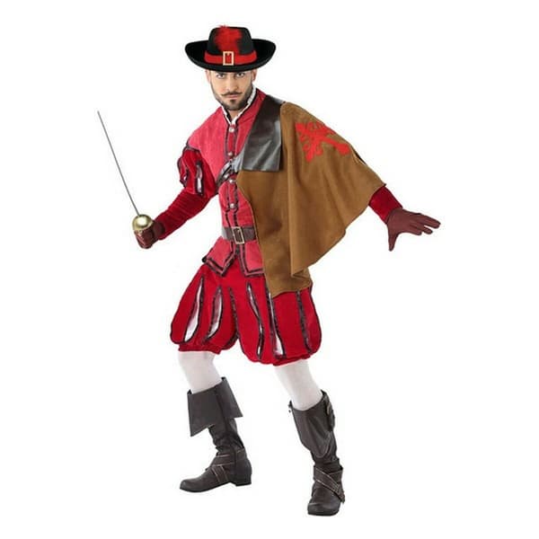 Kostume til voksne 113817 Rød (3 pcs) Musketer - M/L