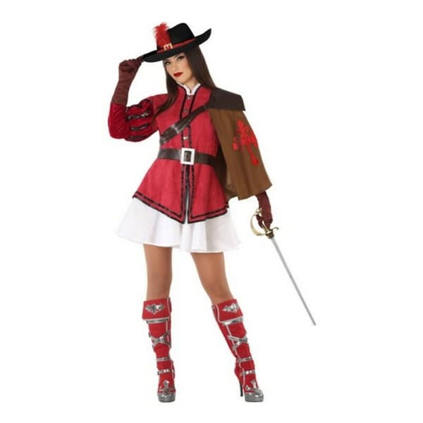 Kostume til voksne 113787 Rød (3 pcs) Musketer - XS/S