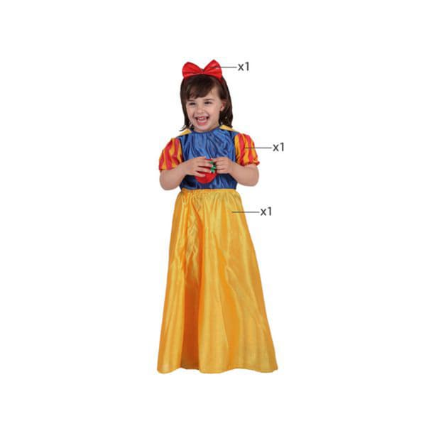 Kostume til børn Sne prinsesse - 7-9 år