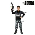 Miniatyrbillede 2 af 6: Kostume til børn SWAT politimand (2 pcs) - 7-9 år