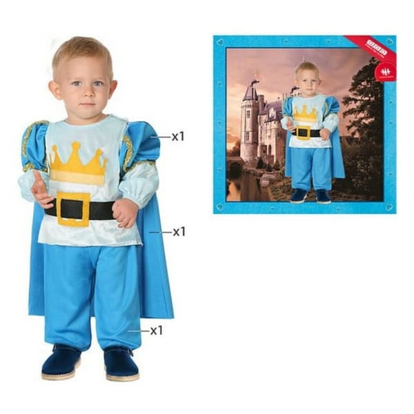Kostume til babyer 113121 Blå prins - 24 måneder