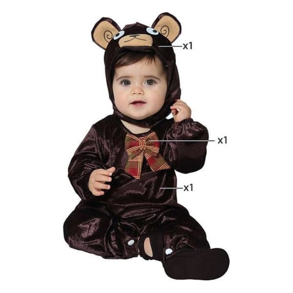Kostume til babyer Brun (3 Dele) - 12-24 måneder