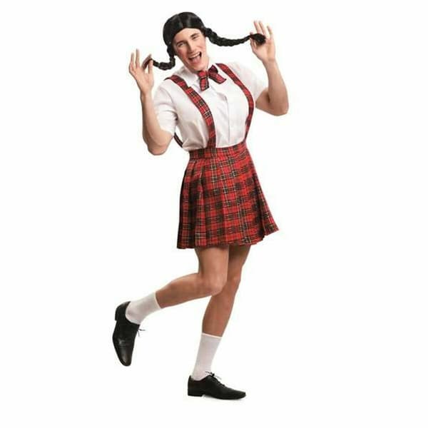 Kostume til voksne My Other Me Mænd Skolepige 3 Dele - M/L